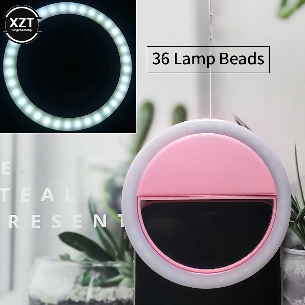 Luz LED de anillo para selfies