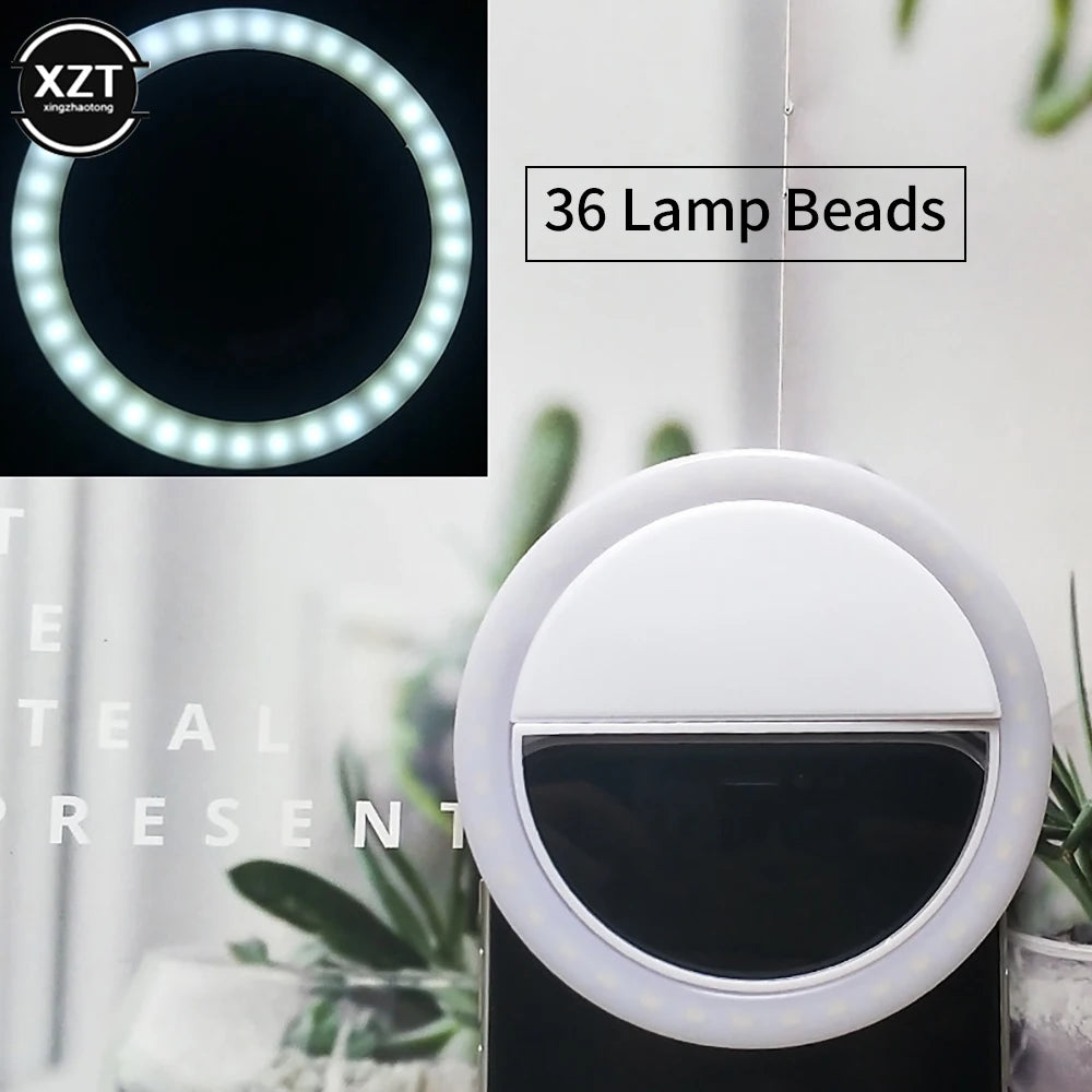 Luz LED de anillo para selfies