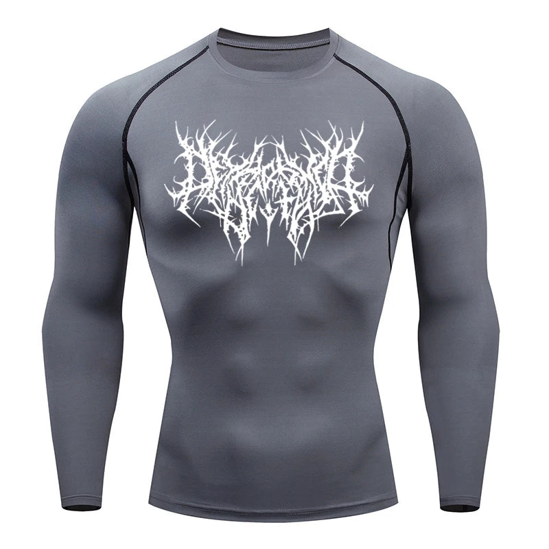 ¡Camiseta Deportiva de Compresión "Fitness" para Hombre 2025!