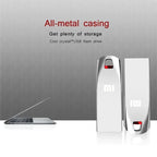 USB 2 TERABYTE Metal  3.0 Flash Drives High Speed Pendrive 1TB 512GB Usb Drive Portable SSD Memoria Usb Flash Disk TYPE-C Adapter