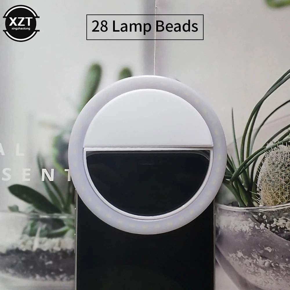 Luz LED de anillo para selfies